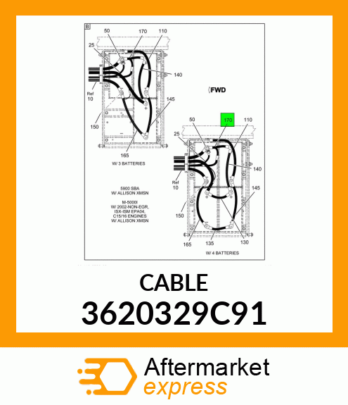 CABLE 3620329C91