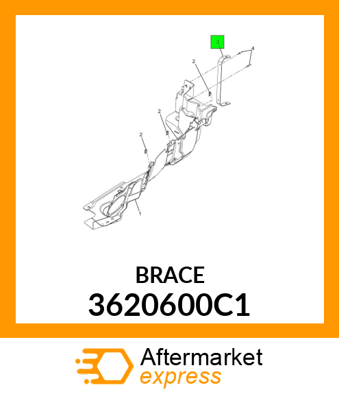 BRACE 3620600C1