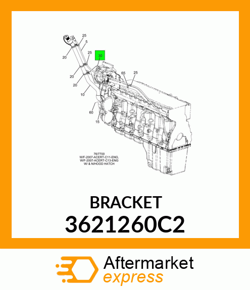 BRACKET 3621260C2