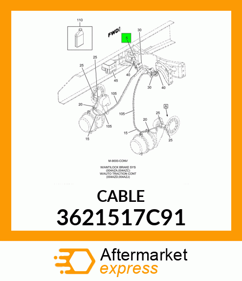 CABLE 3621517C91
