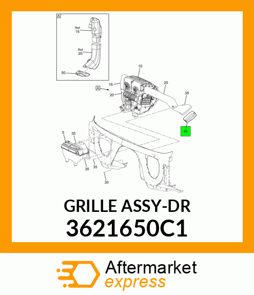 GRILLEASSY-DR 3621650C1