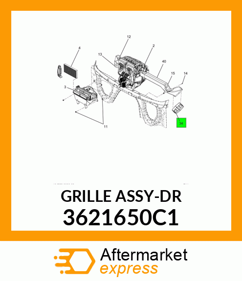 GRILLEASSY-DR 3621650C1