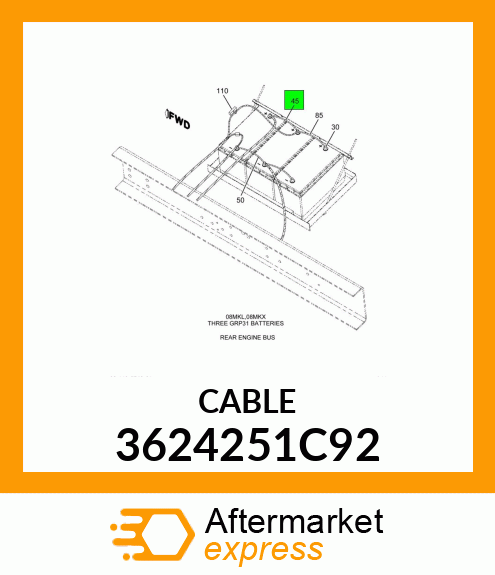 CABLE 3624251C92