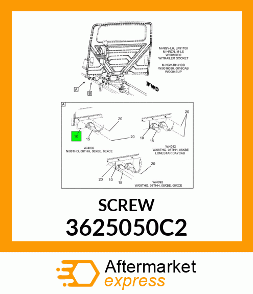 SCREW 3625050C2