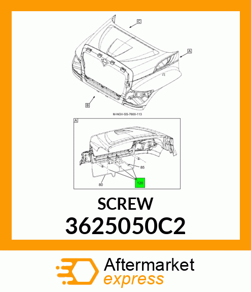 SCREW 3625050C2