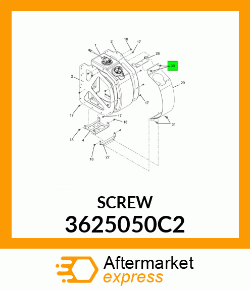 SCREW 3625050C2