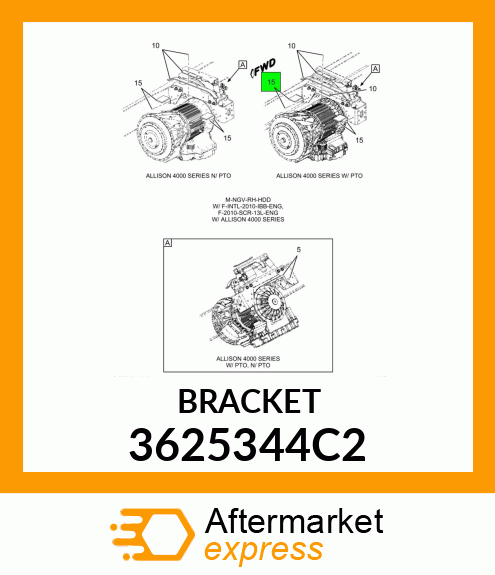 BRACKET 3625344C2