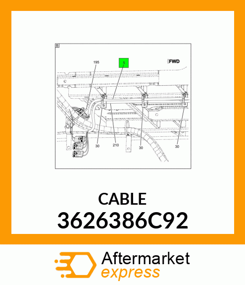 CABLE 3626386C92