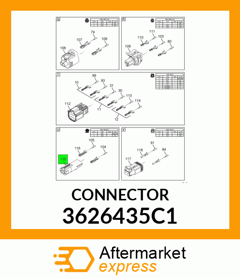 CONNECTOR 3626435C1