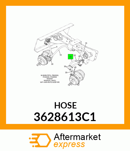 HOSE 3628613C1