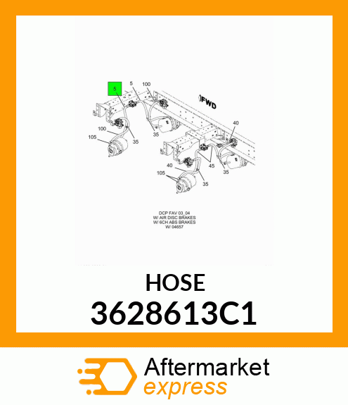 HOSE 3628613C1