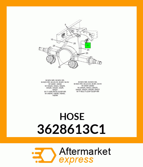 HOSE 3628613C1