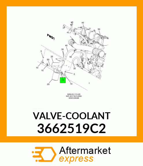 VALVE-COOLANT 3662519C2