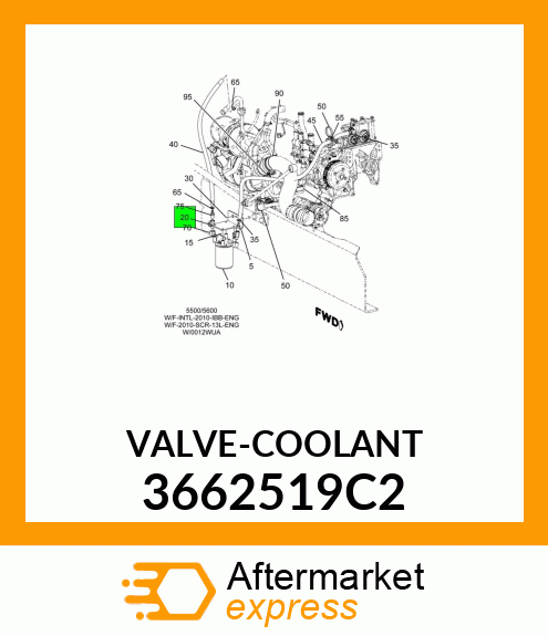 VALVE-COOLANT 3662519C2