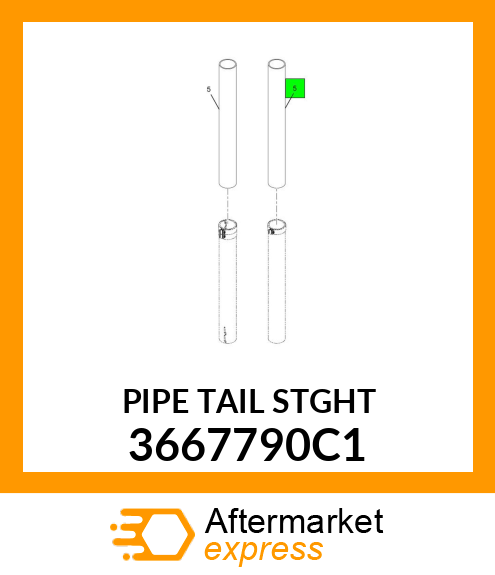 PIPE_TAIL_STGHT 3667790C1