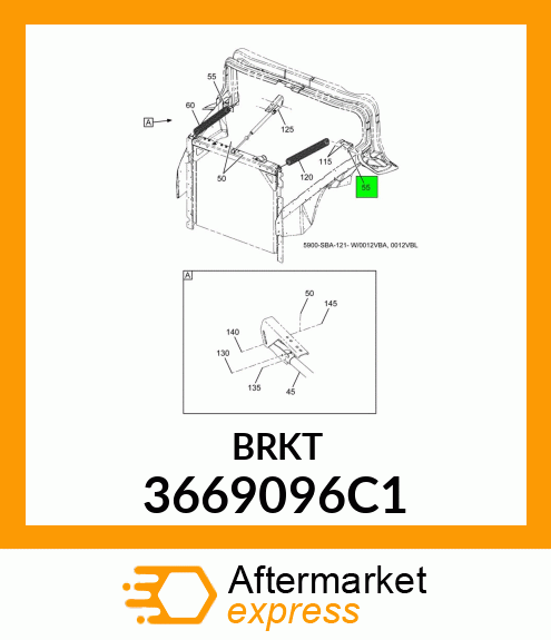 BRKT 3669096C1