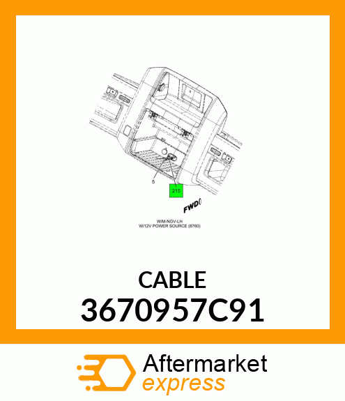 CABLE 3670957C91