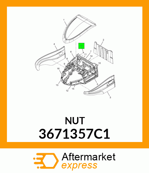 NUT 3671357C1