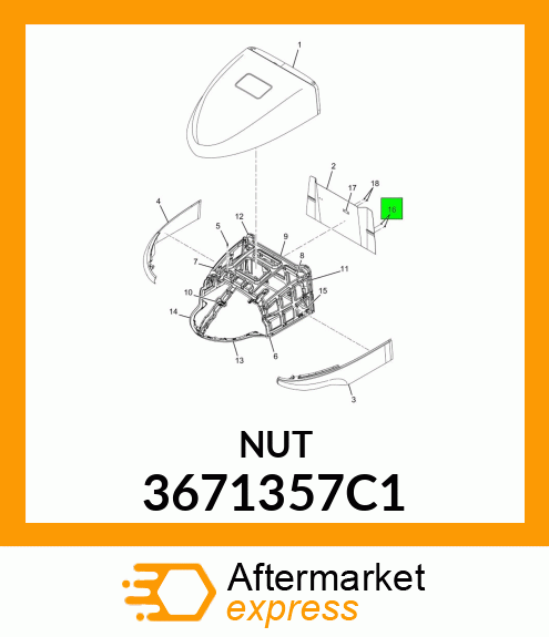 NUT 3671357C1