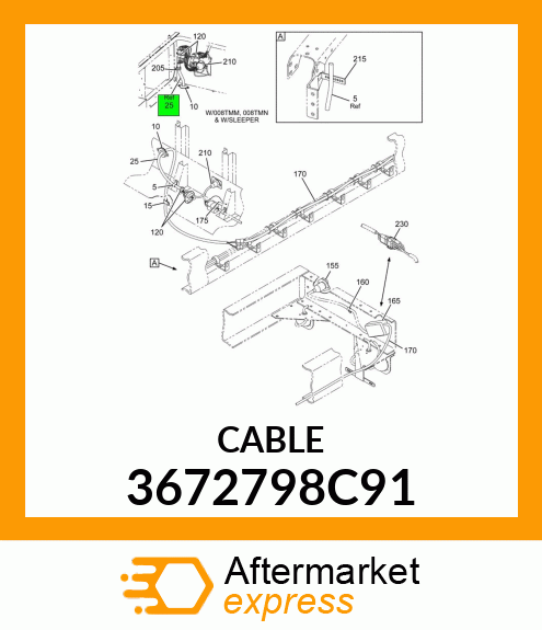 CABLE 3672798C91