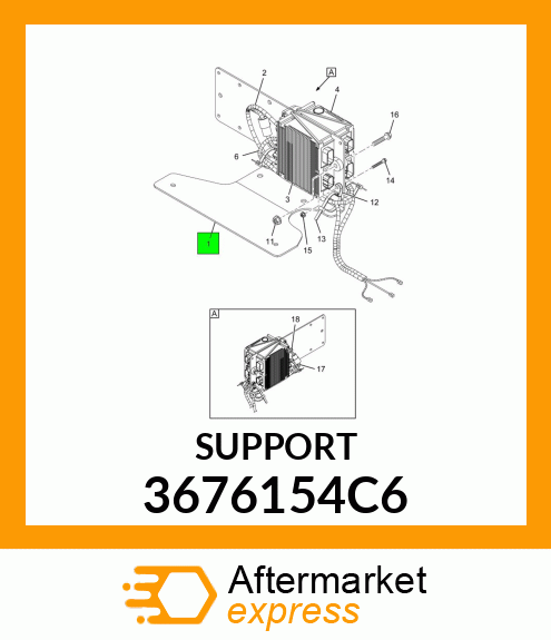 SUPPORT , REMOTE POWER MODULE, DRIVERS 3676154C6
