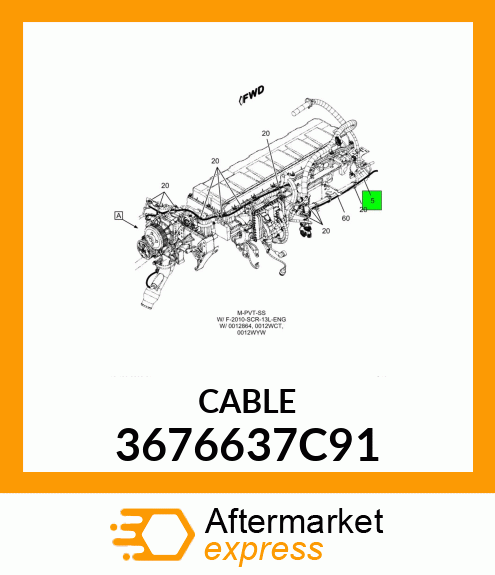 CABLE 3676637C91