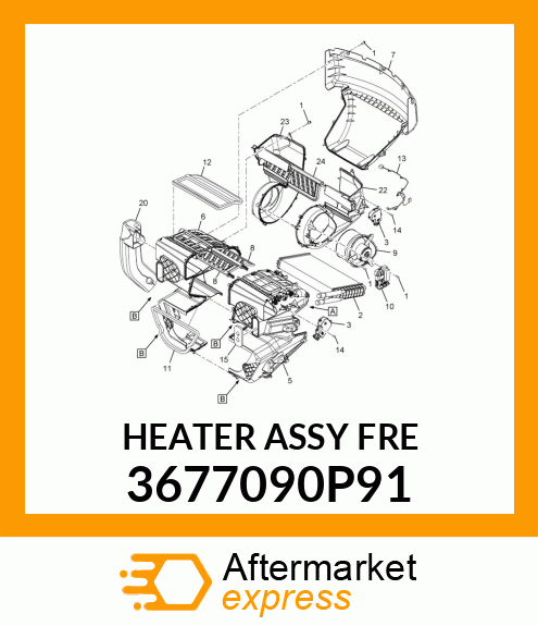 HEATER_ASSY_FRE 3677090P91
