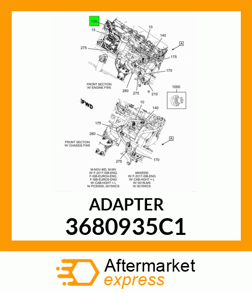 ADAPTER 3680935C1