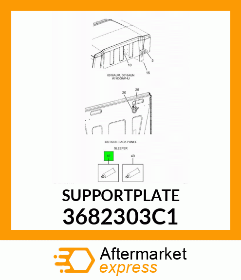 SUPPORTPLATE 3682303C1