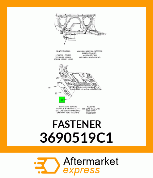 FASTENER 3690519C1