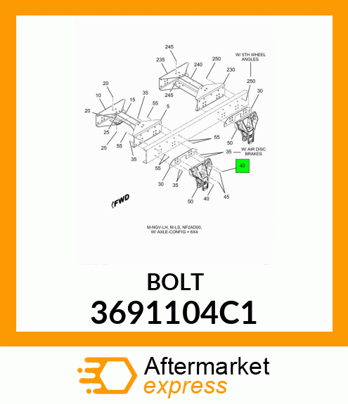 BOLT 3691104C1