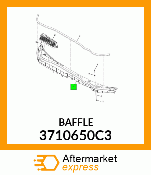 BAFFLE 3710650C3