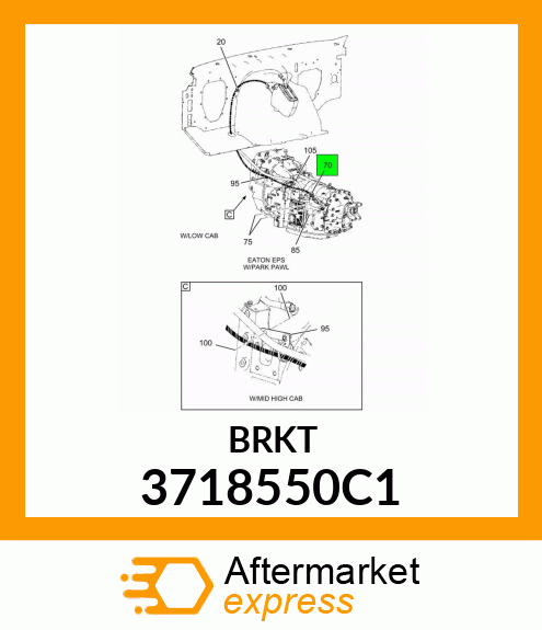 BRKT 3718550C1