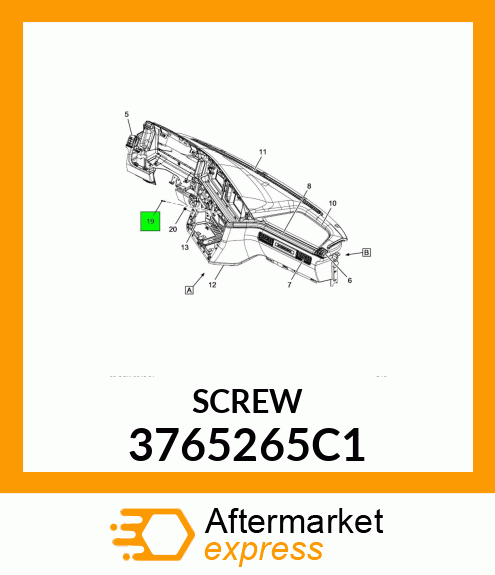 SCREW 3765265C1