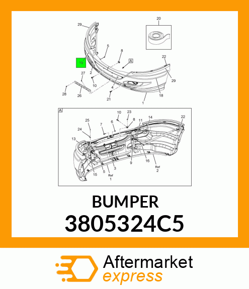 BUMPER 3805324C5