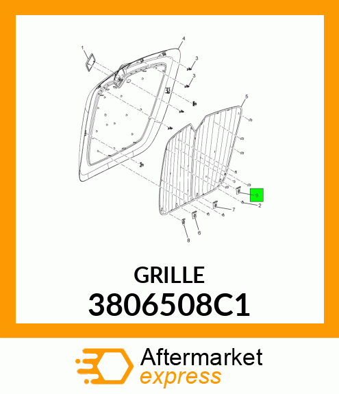 GRILLE 3806508C1