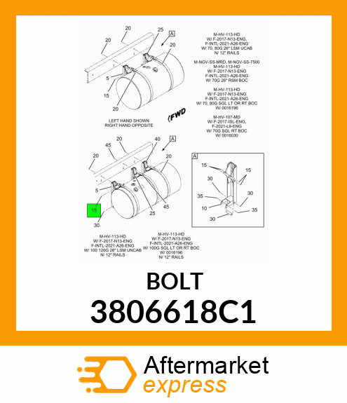 BOLT 3806618C1