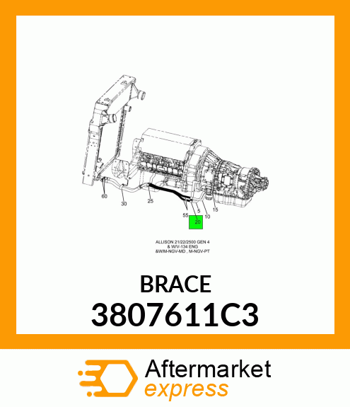 BRACE 3807611C3