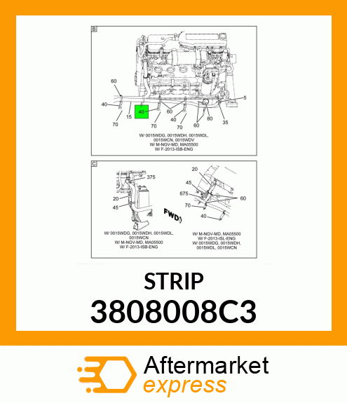 STRIP 3808008C3