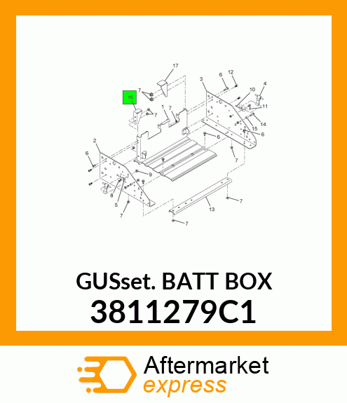 GUSSET_BATT_BOX 3811279C1