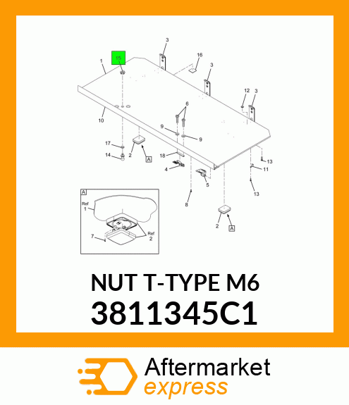 NUTT-TYPE_M6 3811345C1