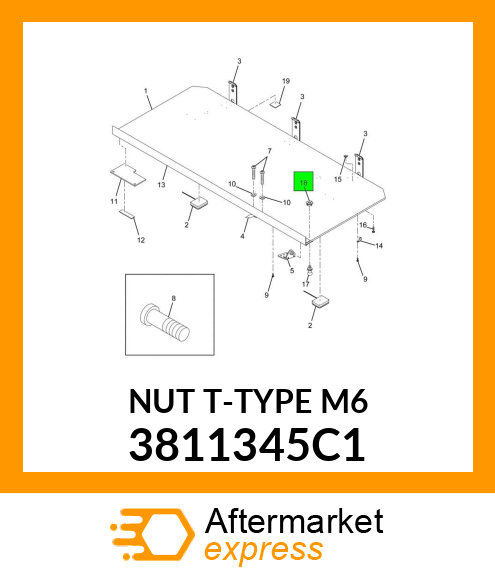 NUTT-TYPE_M6 3811345C1