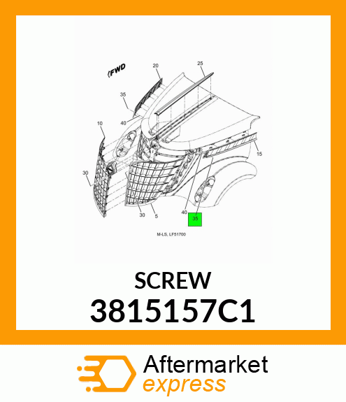 SCREW 3815157C1