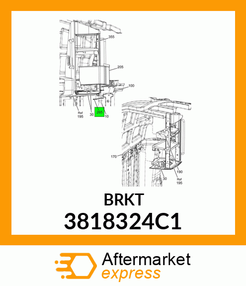 BRKT 3818324C1