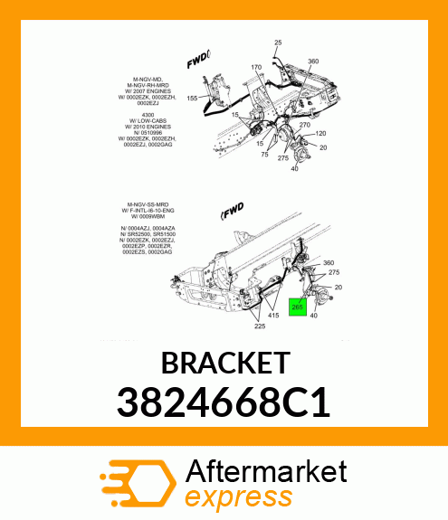 BRACKET 3824668C1