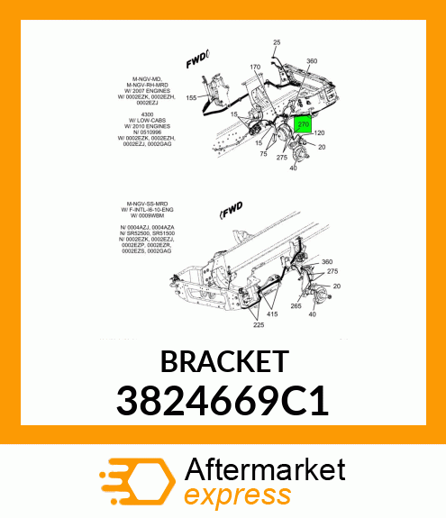 BRACKET 3824669C1