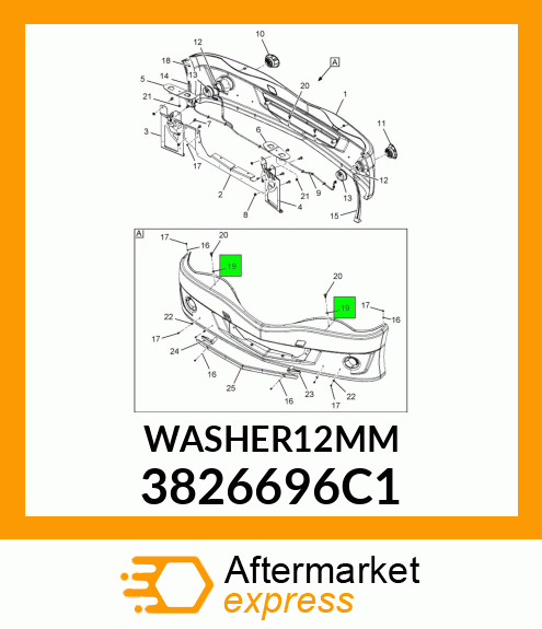 WASHER12MM 3826696C1