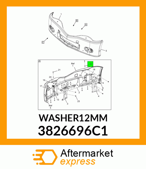 WASHER12MM 3826696C1