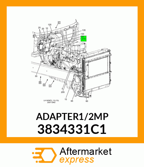 ADAPTER1/2MP 3834331C1