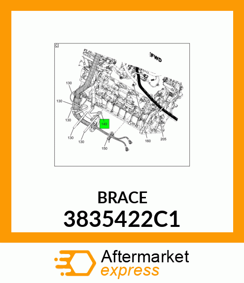 BRACE 3835422C1